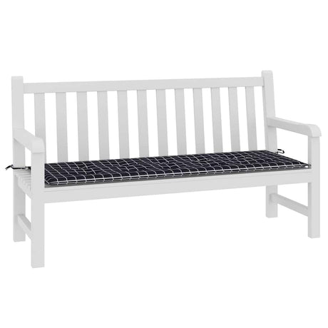 Vidaxx Gartenbankauflage Rautenmuster 150x50x4 cm Oxford-Stoff schwarz