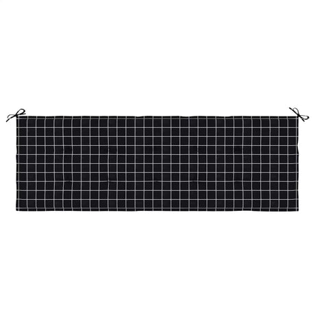 Vidaxx Gartenbankauflage Rautenmuster 150x50x4 cm Oxford-Stoff schwarz