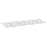 Vidaxx Gartenbankauflage 150x50x3 cm Oxford-Stoff mit Blattmuster