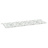 Vidaxx Gartenbankauflage 150x50x3 cm Oxford-Stoff mit Blattmuster