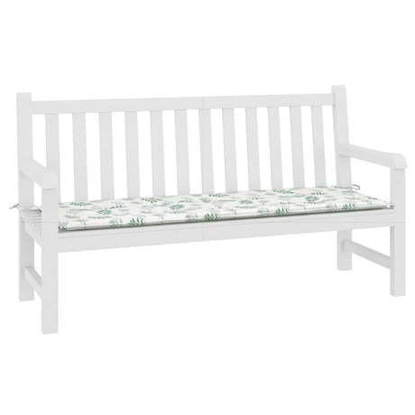 Vidaxx Gartenbankauflage 150x50x3 cm Oxford-Stoff mit Blattmuster