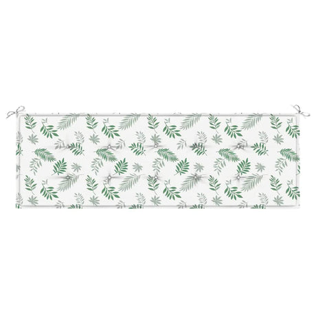 Vidaxx Gartenbankauflage 150x50x3 cm Oxford-Stoff mit Blattmuster