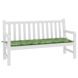 Vidaxx Gartenbankauflage 150x50x4 cm Oxford-Stoff Blattmuster