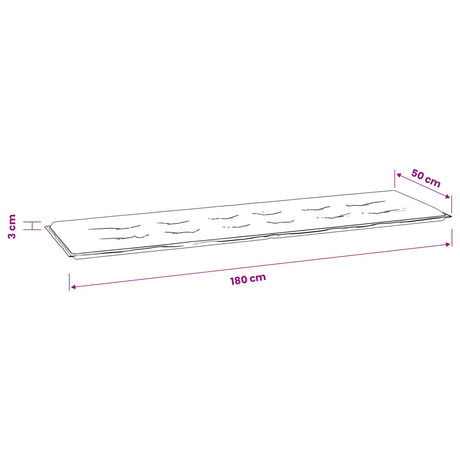 Vidaxl bankkussen oxford stof zwart ruit 180 x 50 x 3 cm