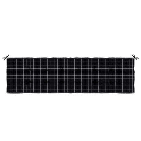Vidaxl bankkussen oxford stof zwart ruit 180 x 50 x 3 cm