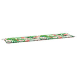 VidaXL Gartenbankauflage 200x50x4 cm Stoff mehrfarbig