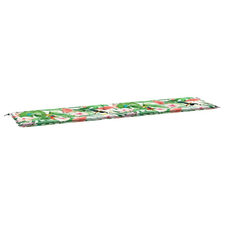 VidaXL Gartenbankauflage 200x50x4 cm Stoff mehrfarbig