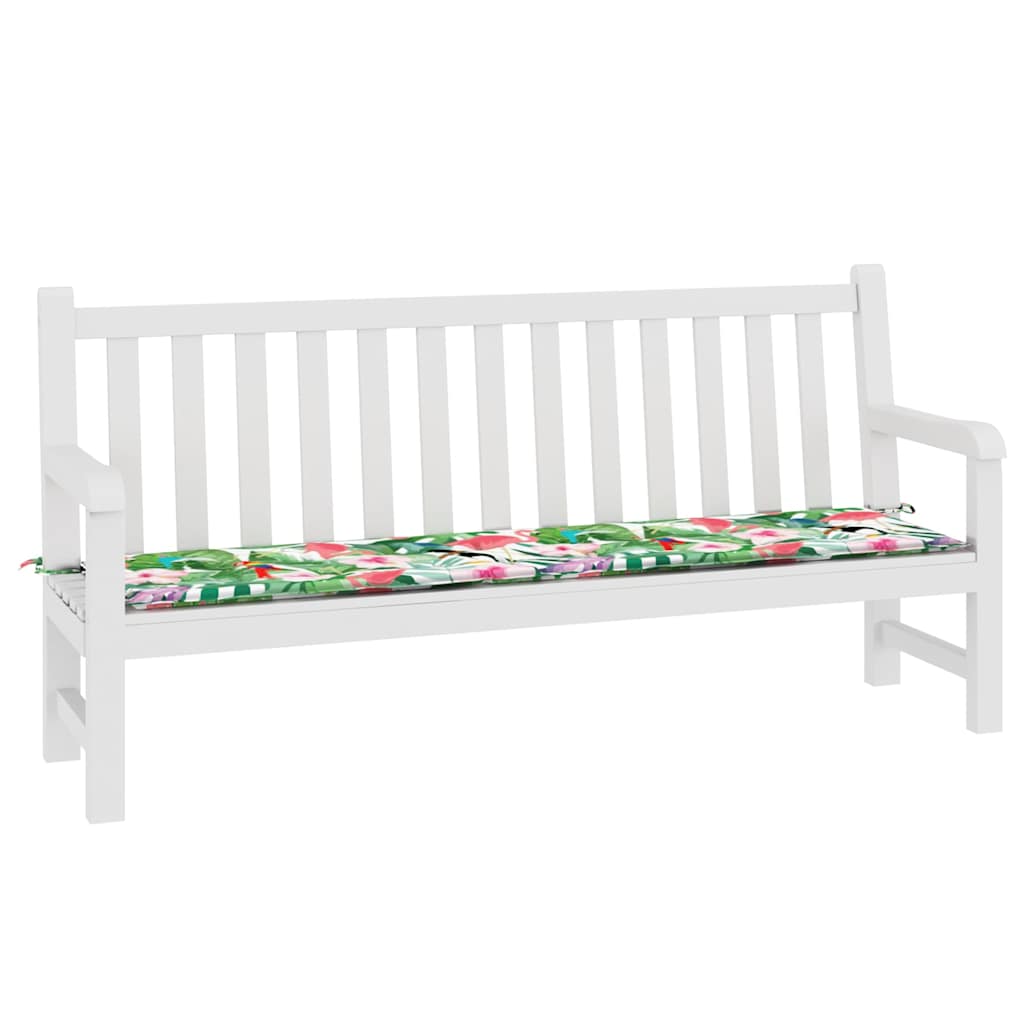 VidaXL Gartenbankauflage 200x50x4 cm Stoff mehrfarbig