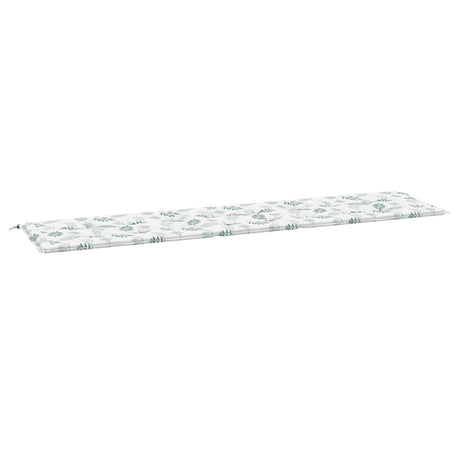 VidaXL Gartenbankkissen Blattmuster 200x50x4 cm Stoff
