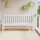 VidaXL Gartenbankkissen Blattmuster 200x50x4 cm Stoff