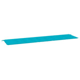 VidaXL Gartenbankauflage 200x50x4 cm Stoff Türkis