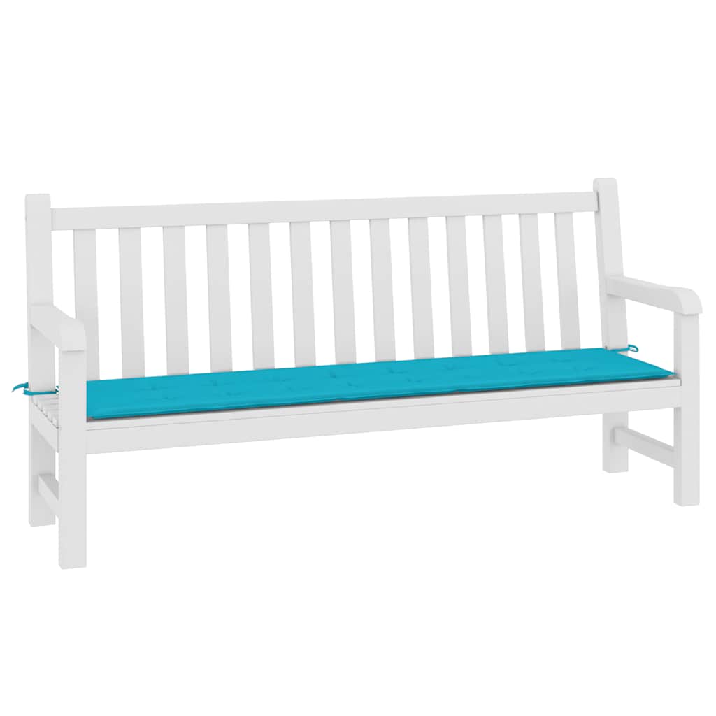 VidaXL Gartenbankauflage 200x50x4 cm Stoff Türkis