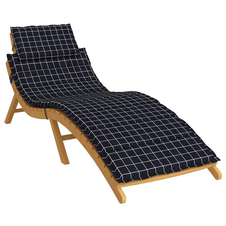 VidaXL Liegekissen Rautenmuster Oxford-Stoff schwarz