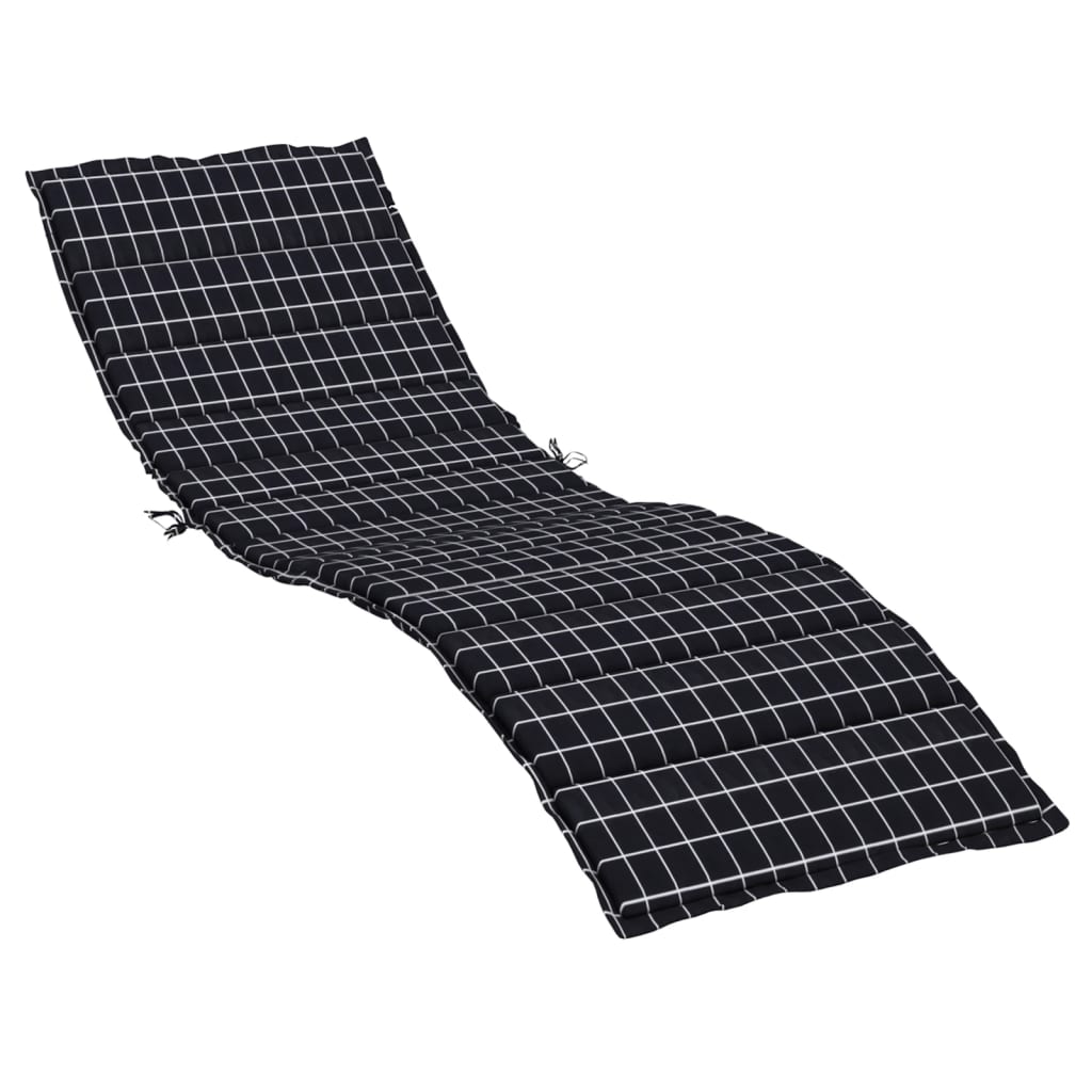 Vidaxx Liegekissen Rautenmuster Oxfordstoff schwarz