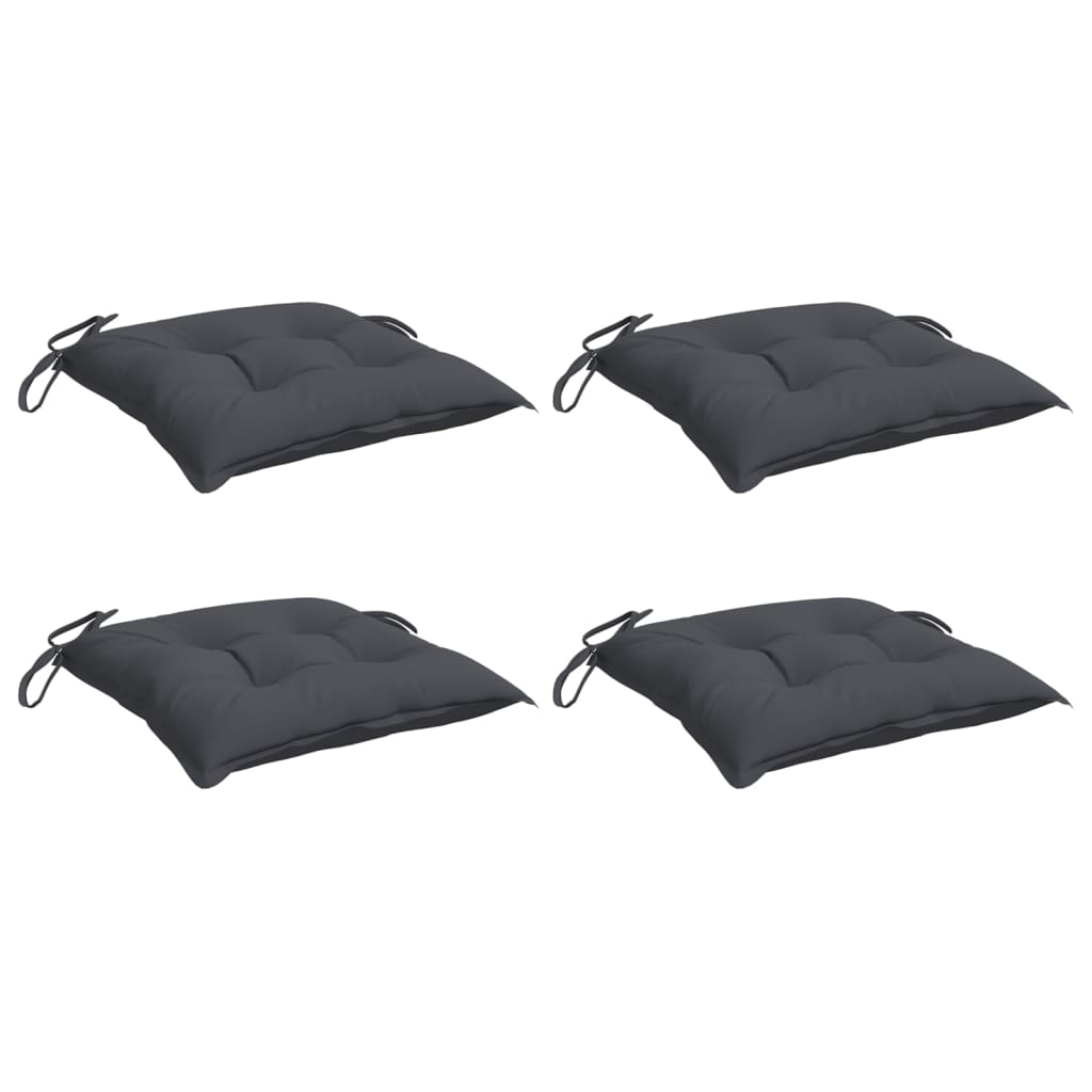 Vidaxl stoelkussens 4 st 40x40x7 cm oxford stof antracietkleurig