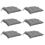 VidaXL Stuhlkissen 6 Stück 40x40x7 cm Oxford-Stoff grau