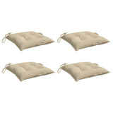 Vidaxx Stuhlkissen 4 Stück 40x40x7 cm Oxford-Stoff beige
