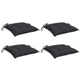 VidaXL Stuhlkissen 4 Stück 40x40x7 cm Oxford-Stoff schwarz