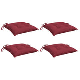 Vidaxx Stuhlkissen 4 Stück 40x40x7 cm Oxford-Stoff weinrot