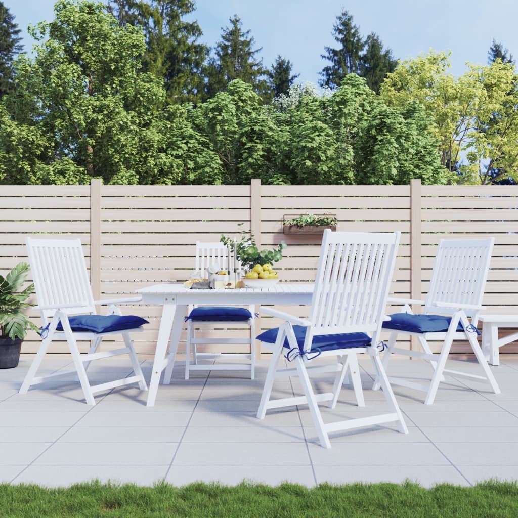 Vidaxx Stuhlkissen 4 Stück 40x40x7 cm Oxford-Stoff blau