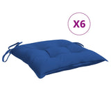 Vidaxx Stuhlkissen 6 Stück 40x40x7 cm Oxford-Stoff blau