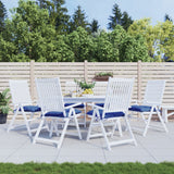 Vidaxx Stuhlkissen 6 Stück 40x40x7 cm Oxford-Stoff blau