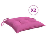 VidaXL Stuhlkissen 2 Stück 40x40x7 cm Stoff rosa