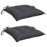 Vidaxx Stuhlkissen 2 Stück 50x50x7 cm Oxford-Stoff anthrazit