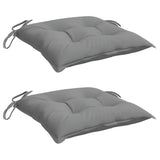 VidaXL Stuhlkissen 2 Stück 50x50x7 cm Oxford-Stoff grau