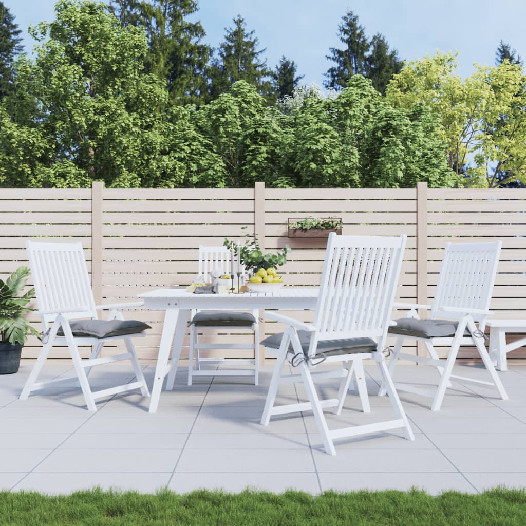 VidaXL Stuhlkissen 4 Stück 50x50x7 cm Oxford-Stoff grau