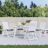 VidaXL Stuhlkissen 4 Stück 50x50x7 cm Oxford-Stoff grau