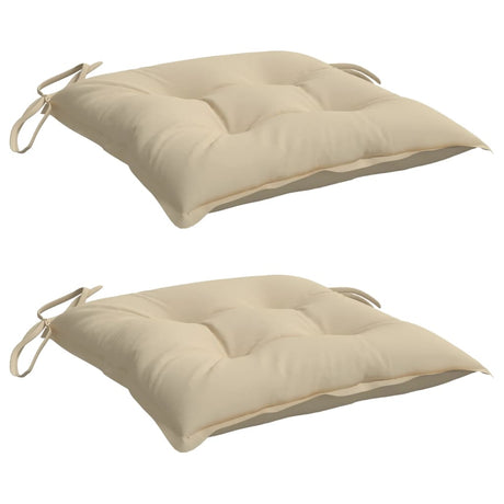 VidaXL Palettenkissen 2 Stück 50x50x7 cm Oxford-Stoff Beige