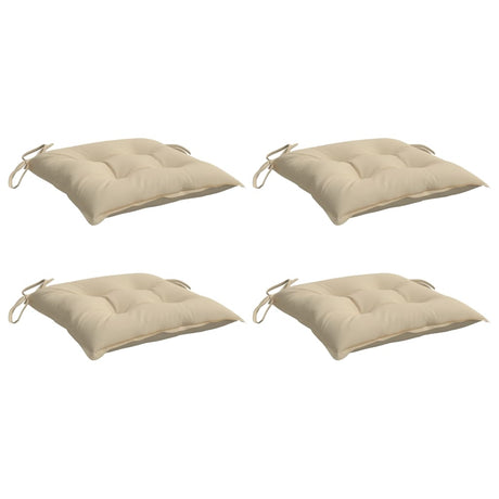 VidaXL Palettenkissen 4 Stück 50x50x7 cm Oxford-Stoff Beige
