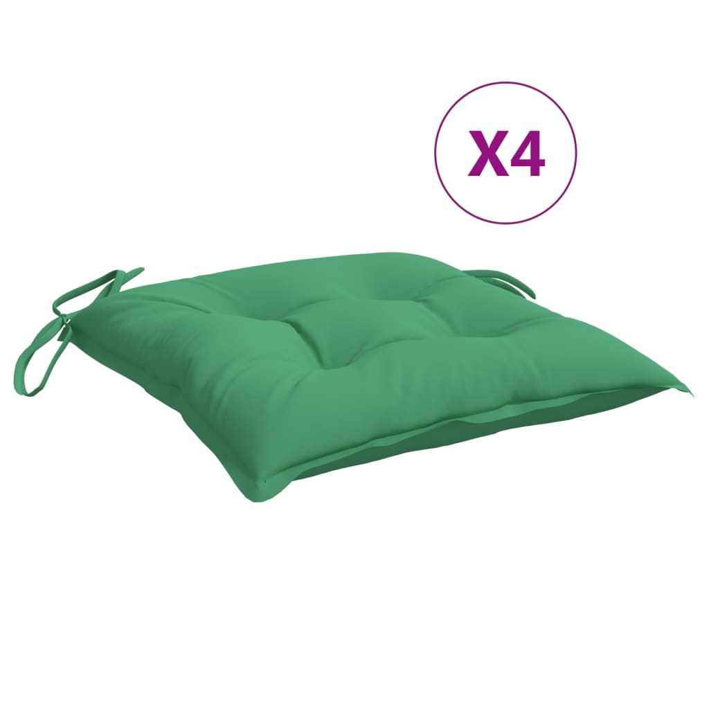 VidaXL Palettenkissen 4 Stück 50x50x7 cm Oxford-Stoff grün