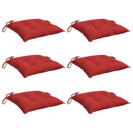 Vidaxx Palettenkissen 6 Stück 50x50x7 cm Oxford-Stoff rot