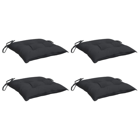 VidaXL Palettenkissen 4 Stück 50x50x7 cm Oxford-Stoff schwarz