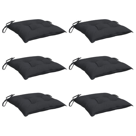 VidaXL Palettenkissen 6 Stück 50x50x7 cm Oxford-Stoff schwarz