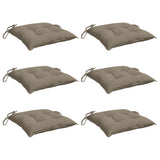 VidaXL Palettenkissen 6 Stück 50x50x7 cm Oxford-Stoff Taupe