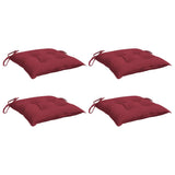 Vidaxx Palettenkissen 4 Stück 50x50x7 cm Oxford-Stoff weinrot