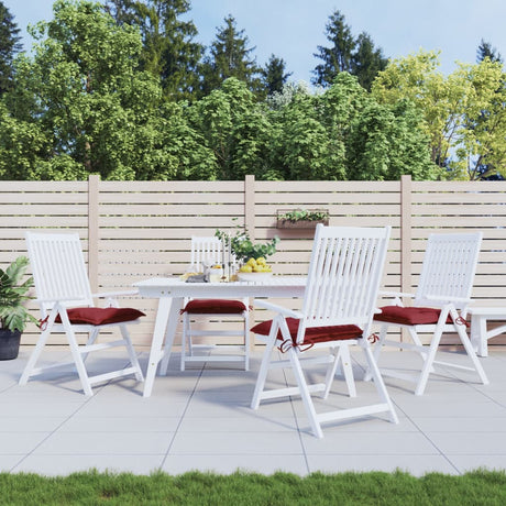 Vidaxx Palettenkissen 4 Stück 50x50x7 cm Oxford-Stoff weinrot