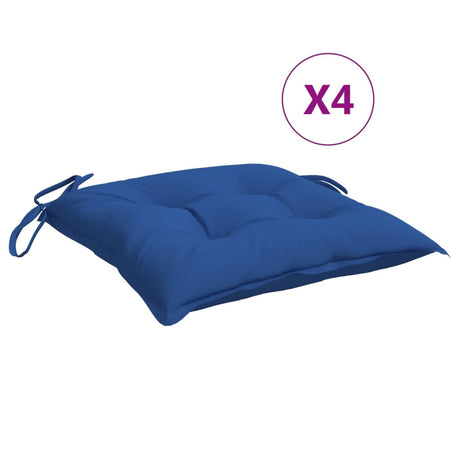 VidaXL Palettenkissen 4 Stück 50x50x7 cm Oxford-Stoff blau