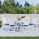VidaXL Palettenkissen 6 Stück 50x50x7 cm Oxford-Stoff blau