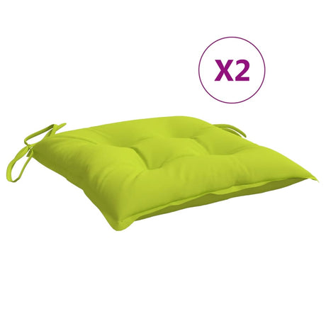 VidaXL Palettenkissen 2 Stück 50x50x7 cm Oxford-Stoff hellgrün