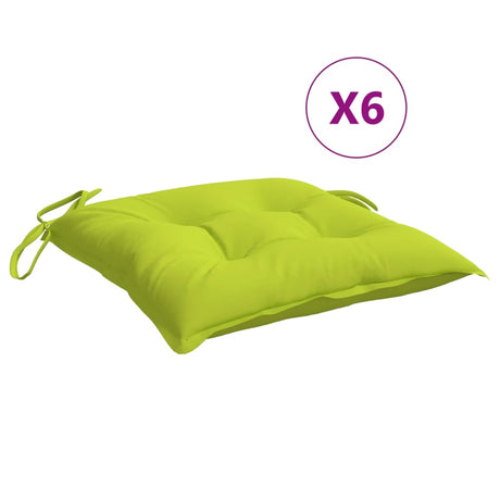 VidaXL Palettenkissen 6 Stück 50x50x7 cm Oxford-Stoff hellgrün