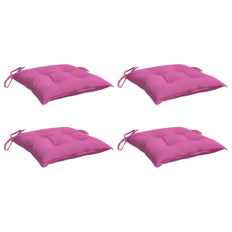 VidaXL Stuhlkissen 4 Stück 50x50x7 cm Oxford-Stoff rosa