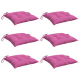 VidaXL Stuhlkissen 6 Stück 50x50x7 cm Oxford-Stoff rosa