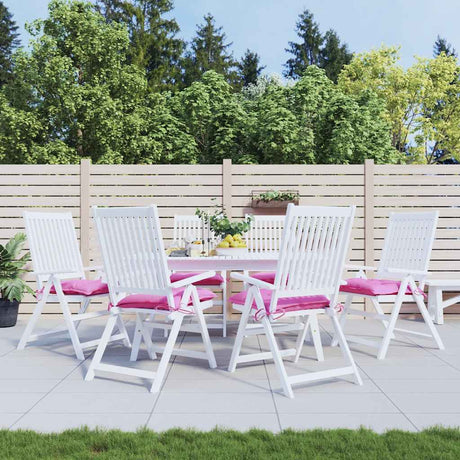 VidaXL Stuhlkissen 6 Stück 50x50x7 cm Oxford-Stoff rosa