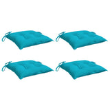 VidaXL Stuhlkissen 4 Stück 50x50x7 cm Stoff Türkis