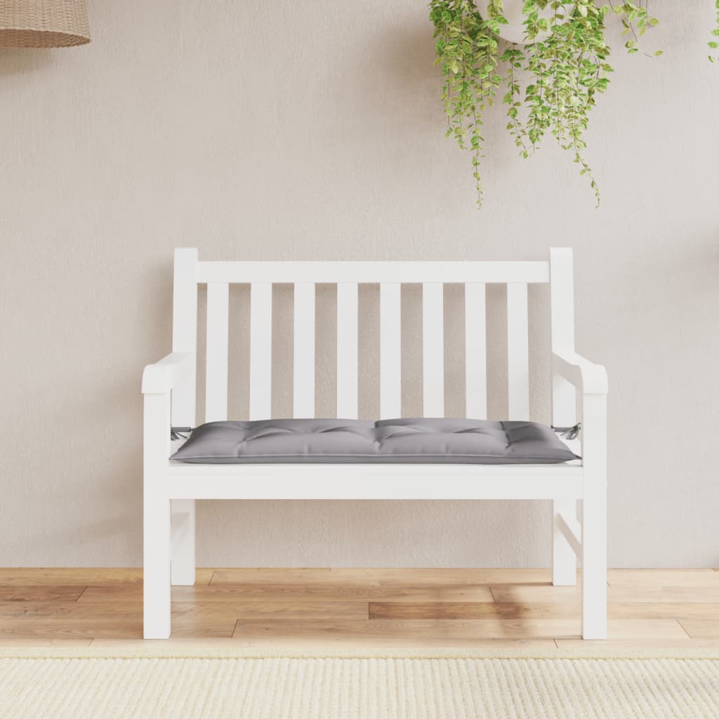 VidaXL Gartenbankauflage 100x50x7 cm Oxford-Stoff grau