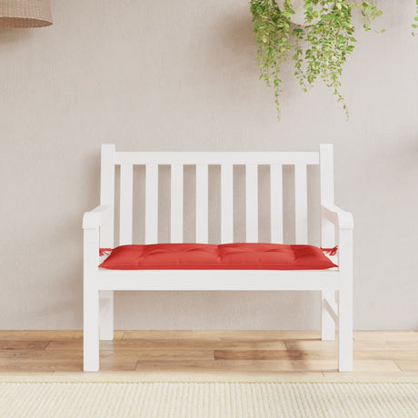 VidaXL Gartenbankauflage 100x50x7 cm Oxford-Stoff rot